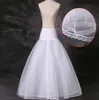 I lager Petticoats billiga 2020 Crinoline White A Line Bridal underskirt Slip No Hoops Full Längd Petticoat för Evening Prom Weddi3528780