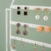 Display Stand met gaten voor oorbellen Hangers Bracebanden Sieraden Display Stud -oorbellen Holder Zwart Wit Jewelry Rack