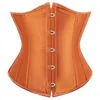 Underbust Corset для женщин Сексуальные ретро-корсеты пояс готические атласные бельеры нижнее нижнее белье для похудения плюс S-6xl S-6xl