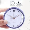Salon étanche salon 3D Battery Clock Art Mini Sucker Watch Watch Home Decor Wall Horloge de douche Horloges