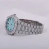 Luxury Look Fullt Watch Iced For Men Woman Woman Top CraftSmanship Unikt och dyra Mosang Diamond Watchs For Hip Hop Industrial Luxurious 33738