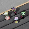 Jungen Kinderspiele Science Fiction Invader Zim Emaille Pin süße Anime -Filme Spiele Hart Emaille Pins Sammeln Sie Metal Cartoon Brosch Backpack Hat Bag Collar Revers Lapel Badges