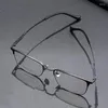 サングラスフレーム53mm純粋なチタン眼鏡フレームメンスクエアアイウェア男性クラシックフル光学処方メガネ18309