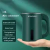 Kettles 1.0L Mini Electric Kettle Small Capacity 304 Rostfritt stål Tekanna Hotell sovsalar Kettle Portable Travel Water Pot 220V