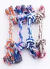 17 cm Dog Toys Pet Supplies Puppy Cotton Chews Knot Toy Dålig flätat Bone Rope Funny Tool3190475
