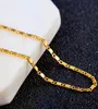Całkowicie nowe wysokiej jakości złote naszyjniki Łańcuch Super Deal Gold Sain Men Jewelry Vacuum Splated Nowa biżuteria modowa7993083