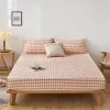 Grade A Lattice Queen Fitted Bed Sheet Maternal and Infant Grade Bed Sheets Durable Elastic Fitted Sheet 180x200 No Pillowcase