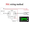 Batterikapacitetstestare Coulometer DC 8-100V 50A/100A/300A/500A Spänningsströmmätare Ammeter Voltmeter LifePo Coulomb Counter