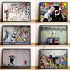 Abstract Banksy Life è breve, CHILL THE OUT Street Art Painting Funny Monkey Graffiti Poster Wall Art Picture Decor Home Home