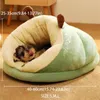 Madden quente cão pequeno cão canil cão respirável casa chinelos de cachorro em forma de cachorro saco de sono de gato de gato lavável lavável casa de animais de estimação 240411