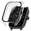 Fall + glas för Huami Amazfit GTS 4 Smart Watch Bumper Frame Protector -tillbehör för Amazfit GTS4 täcker transparent skal