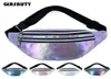 2020 Holographic Fanny Pack Hologram Taille Bag Laser Pu Beach Traverl Banaan Hip Bum Zip Taille Bags Women Belt Bag For Girls4051189