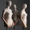 Damesstofomslag Volledige vrouwelijke stoffen mannequin, metalen acrylbasis, trouwdisplay, verstelbaar rek, 4style, C010