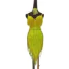 Stage Wear Latin Dance Dress High-end Custom Full Tassel z Diamond Adult Standard Clothing Cha Rumba Tango