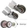 U-vormige spalk Super Mute Wheels/Casters, TPE Wheel, Anti-Wrap Wheel, met lager, Baby Bed Universal Casters, zacht en stil