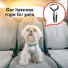 Colarinho de cachorro cinto de correio de carro tira de segurança para cães e gatos e -apoio de cabeça portátil Medium
