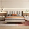 Modernt kortfattat King Bedroom Set Furniture Lämpliga olika färger Solid Wood High Elastic Svamp för barn dubbelsäng