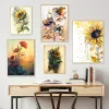 Fiori classici dipinti di tela dipinti Nordic Vintage Poster Stampe Still Life Flowes in Vase Wall Art Picture Decor Home Cuadros