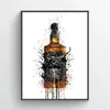 PEINTURES DE TOUVE RETRO RETRO Whisky Intage Drink Soft Drink Affiches et imprimés Wall Art Picture Pub Bar Home Casino Decor