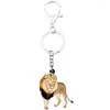 Tornari Weveni Acrilico Originale Walking Lion Key Chains Keychain Bag Jungle Animal Belielli per donne RAGAZZA DEFFACHI FEMMILE REGALO