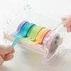 Leuke tape -dispenser Desktop Washi Tape Cutter Smetwer Tape Storage Organizer Kawaii Japanse Stationery School Office Supplies