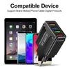 Adaptateur de chargeur de téléphone rapide DC 5V 3A 4 Charge d'alimentation USB pour iPhone 13 12 11pro Samsung Huawei Xiaomi Meizu Vivo iPad