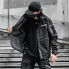 Giacche da uomo Multi-task Tactical Techwear Giacca per gli uomini Sport Outdoor Funzionalità Funzionalità Street Punk Hip Hop con cappuccio