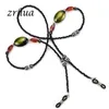 Eylasses Catene Zrhua Eleganti donne morali occhiali colorati per perle rotti Reading Clip clip clip cinghia c240411