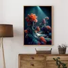 Ocean Life Seahorse Octopus Coral Fish Poster Canvas Painting Sea Animal Vintage Wall Art For Living Room Home Decoration