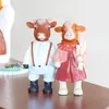 Candele Candele Disterni per la casa Sculture di mucca e figurine Decorazioni in miniatura Accessori per scrivania per ornamenti per uffici interni