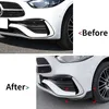 For Mercedes Benz C Class W206 S206 C180 200 260 300 400 AMG C43 2021+Front Bumper Lip Diffuser Side Splitters Scratch Protector