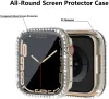 Diamond Full Protective Case per Apple Watch Series 7 45mm 45mm Bling Case Bumper Protector per Iwatch 6 5 4 38mm 42mm 40mm 44mm