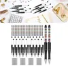 Beadable Pens Пластика Bead Bead Pen Ballpoint Diy Boy Girl Студенческая выпускная подарка в школу школьные принадлежности