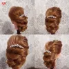 Doll Head For Hairstyle Practice 80%Real Hair Professional Training Head Kit Mannequin Head Styling With Wig Stand Tripod Clamp