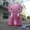 8m de comprimento (26 pés) com soprador boa venda de vendas inflável de elefante rosa Balão de animais soprado para a exposição de publicidade ao ar livre