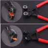 Glass Tile Mosaic Nippers Heavy Duty Double Round Wheel Glass Flat Nose Trimming Clamp Pliers Ceramic Tile Cutting Tongs Tools