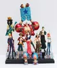 10pcsset Japanese Anime One Piece Action Figure Collection 2 Years Later Luffy Nami Roronoa Zoro Handdone Dolls C190415011544092