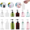 Nouveau gel de douche en plastique transparent pour désinfection à la main Shampooing Pumpo Soap Dispener Container Mouing Bottle