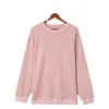 Women's T Shirts Casual Style Oversize Solid Color Pullover Fall-Winter 2024 gängad stickad långärmad tröja kvinnor grossist