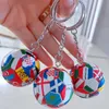 New World Flag Football KeyChain Country Soccer Club Souvenir bilväska fans Tillbehör gåvor Pendantkedjor Key Keyring J2K5