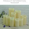 Usb Charging Battery Fake Candles with Flickering Flames Led Wax Candle Tea Light for Wedding Table Party Christmas Decoration