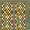 Stickers de fenêtre Films de verre de taille personnalisée Statique Cling Classical Frosted Europed Church Taching Match Sticker Foil Mosaic