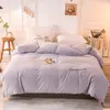 Flannel Quilt Cover set Winter Warm Plush Shaggy Fleece Blanket for Children Adult Thicken super king size Velvet Duvet Cover