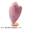 Pink Velvet Necklace Jewelry Display Model Bust Stand For Home
