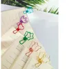 30pcs Mini Metall -Bindemittel Clips Office School Home Multicolor Paper Bindemittel Clips Papierklemme Lieferungen Bindung Sicherung Clips