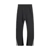 Pantaloni da jogger a sfiorli di alta qualità pantaloni patchwork elastica elastica cinturini da uomo impilati per uomo 240329