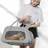 Cat Carriers Carrier Breathable Portable Travel Pet Schoudertassen voor katten en kleine honden opvouwbare handtas Airline goedgekeurd