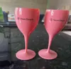 6st Orange Plastic Champagne Flutes Acrylic Party Wine Coupes Glass VCP Champagne Flutes Goblet Plastic Veuve Cups L2206246158145