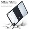 Tablet PC Cases Bags Transparent Tablet Case For iPad Pro 11 2022 2020 Air 4/5 10.9 10th 10.2 7/8/9th 9.7 5/6th mini 45 6 Ultra-thin Cover With Stand 240411