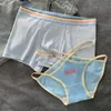 Sexiga par underkläder för kvinnliga boxare shorts trosor ihåliga frenulum färg underkläder pojkar och flickor bragor sexys tanga